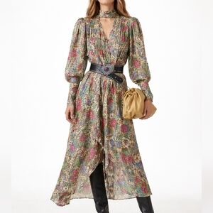 Isabel Marant Floral Long Sleeve Dress